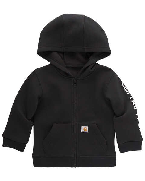 Image #1 - Carhartt Toddler Boys' Logo Zip-Up Long Sleeve Hooded Jacket , , hi-res