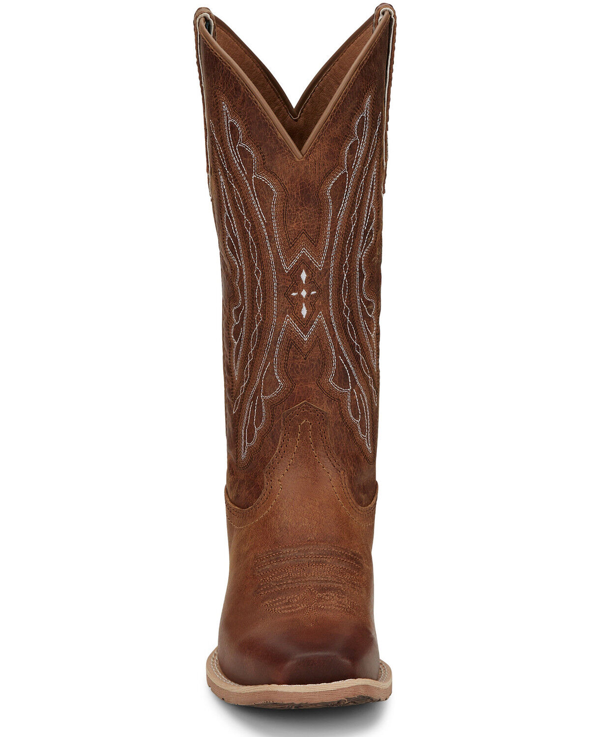 Image #5 - Justin Women's Rein Waxy Western Boots - Square Toe, Brown, hi-res