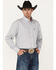 George Strait by Wrangler Men's Long Sleeve Button Down One Pocket Print Western Shirt, Red, hi-res
