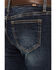 Image #4 - Grace In LA Girls' Dark Wash Mid Rise Paisley Embroidered Flare Jeans, Medium Wash, hi-res