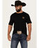 Image #1 - Ariat Men's Eagle Freedom Short Sleeve Graphic T-Shirt, Black, hi-res