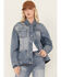 Cleo + Wolf Women's Astoria Denim Shacket, Medium Wash, hi-res