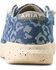 Image #3 - Ariat Women's Hilo Denim Leopard Print Casual Shoes - Moc Toe, Blue, hi-res