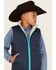Cody James Boys' Reversible Puffer Vest, Dark Blue, hi-res