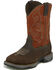 Image #2 - Tony Lama Men's Junction Waterproof Work Boots - Steel Toe, Brown, hi-res
