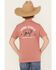 Image #1 - Hooey Boys' Rank Stock Short Sleeve Graphic T-Shirt, Rust Copper, hi-res