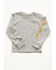 Image #1 - Carhartt Toddler Boys' Logo Long Sleeve Pocket T-Shirt, Charcoal, hi-res