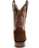 Dan Post Men's Hippo Print Western Performance Boots - Broad Square Toe, Brown, hi-res