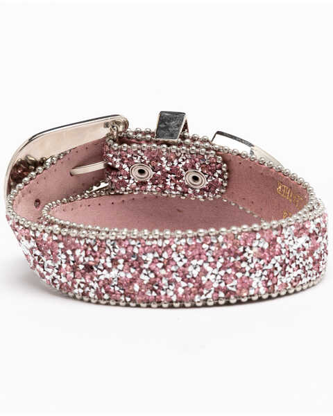 Image #2 - Shyanne Girls' Shimmer Glitz Belt, Pink, hi-res
