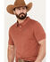 Hooey Men's Hot-Shot Polo, Rust Copper, hi-res