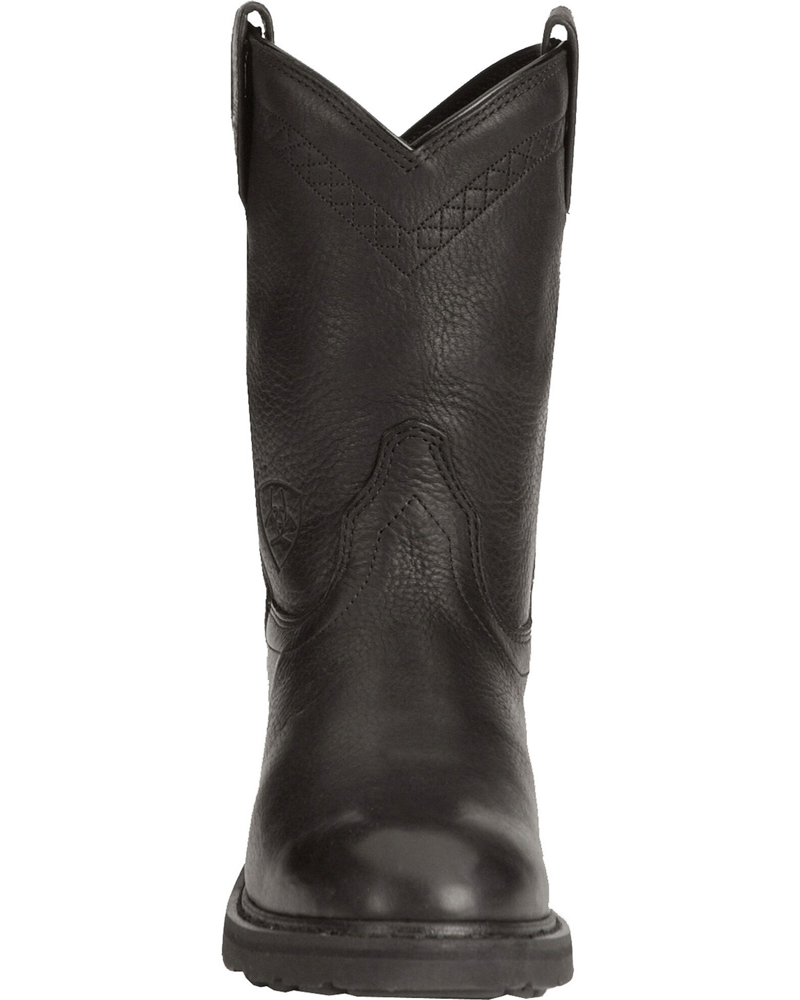 Men's ariat black work boots deals