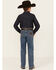 Image #3 - Wrangler Retro Boys' Medium Wash Relaxed Bootcut Stretch Denim Jeans, Blue, hi-res