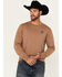 Image #2 - Cinch Men's Cowboy Long Sleeve Graphic T-Shirt, Lt Brown, hi-res