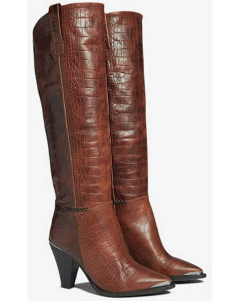 Image #1 - Free People Women's Stevie Boots - Pointed Toe, Brown, hi-res