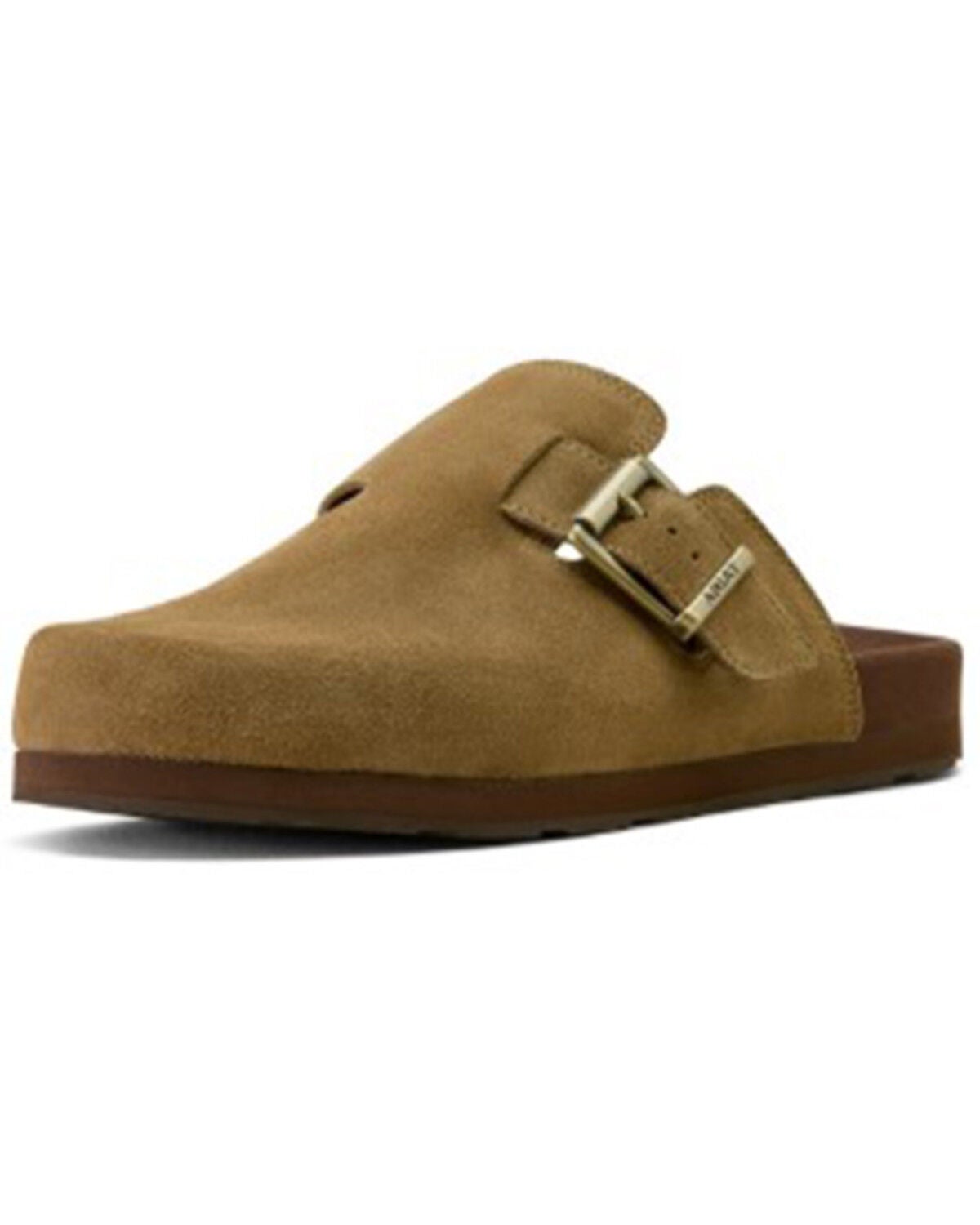Image #1 - Ariat Men's Country Mule Suede Sandals, Brown, hi-res