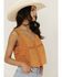 Image #2 - Cleo + Wolf Women's Brighton Cropped Pintuck Tank, Light Orange, hi-res