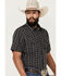 Image #2 - Gibson Men's Disco Ball Geo Print Short Sleeve Snap Western Shirt, Navy, hi-res