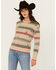 Image #1 - Pendleton Women's Striped Sweater, Oatmeal, hi-res