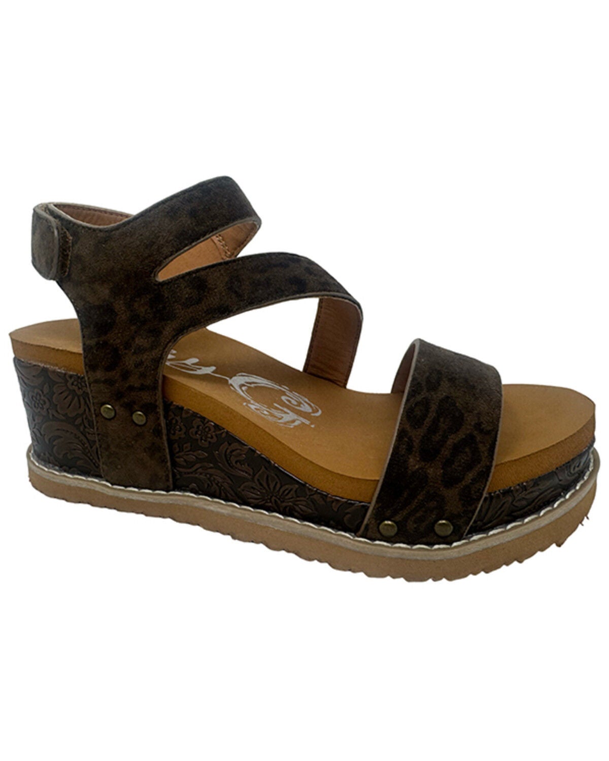 Very G Women's Verde Trail Wedge Sandals, Chocolate, hi-res