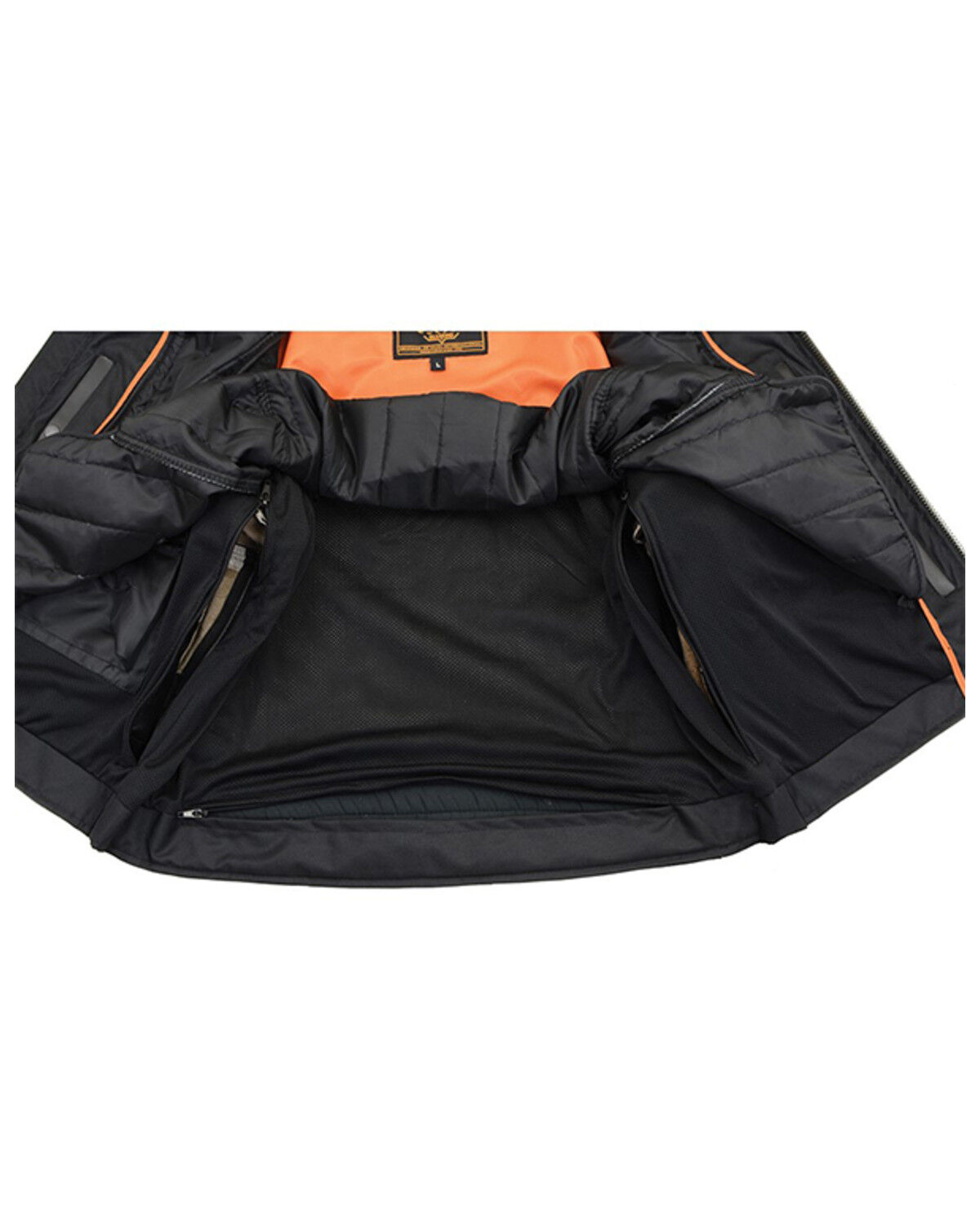 Image #4 - Milwaukee Leather Men's Distressed 2-in-1 Concealed Carry Leather Jacket - 3X, Brown, hi-res