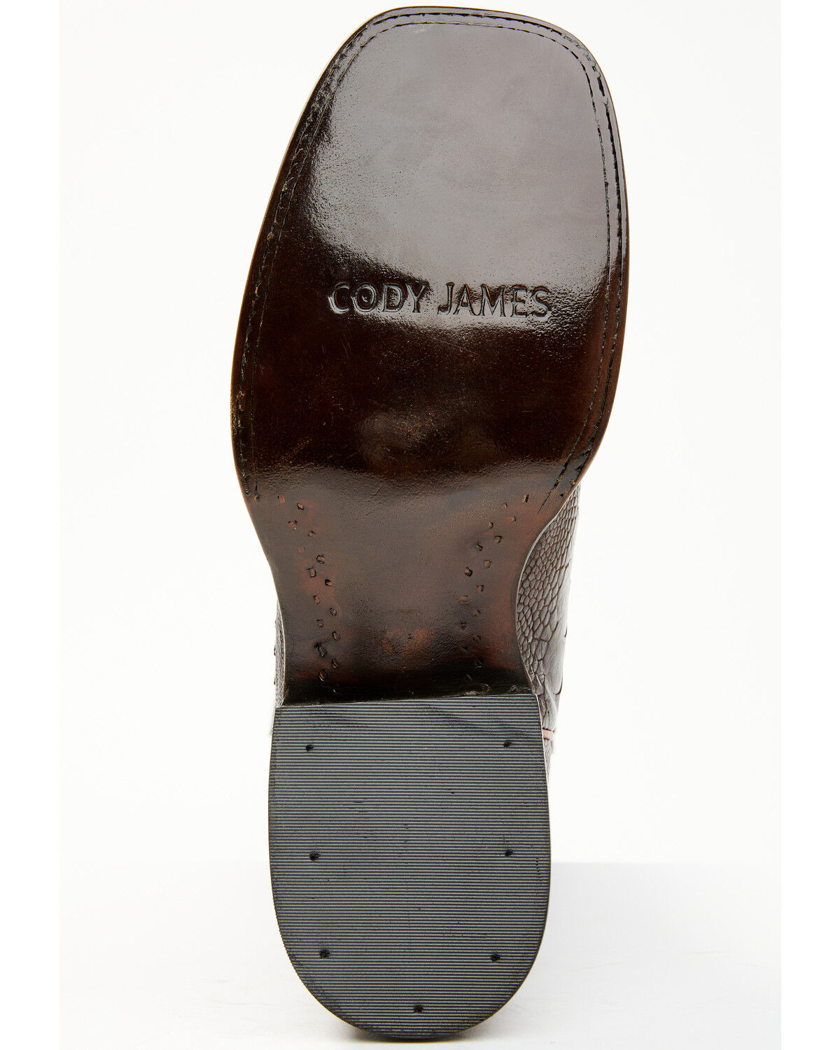 Image #7 - Cody James Men's Antique Cafe Ostrich Leg Exotic Western Boots - Broad Square Toe, Brown, hi-res