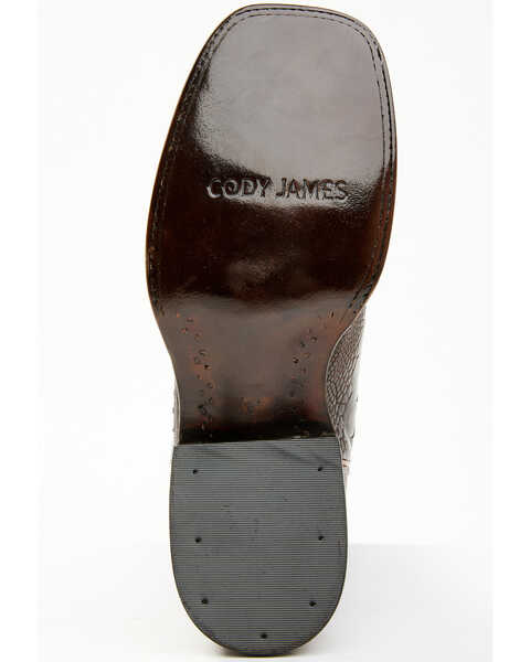 Image #7 - Cody James Men's Antique Cafe Ostrich Leg Exotic Western Boots - Broad Square Toe , Brown, hi-res