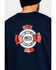 Image #5 - Ariat Men's FR O&G Graphic Long Sleeve Work T-Shirt , Navy, hi-res