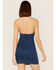Flying Tomato Women's Denim Halter Bodycon Dress, Blue, hi-res