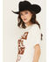 Image #2 - Shyanne Women's Western Checkerboard Short Sleeve Graphic Tee, Ivory, hi-res