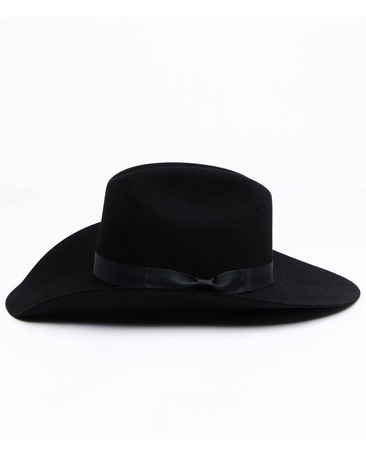 Image #3 - Serratelli Shovel Flange 8X Felt Cowboy Hat, Black, hi-res