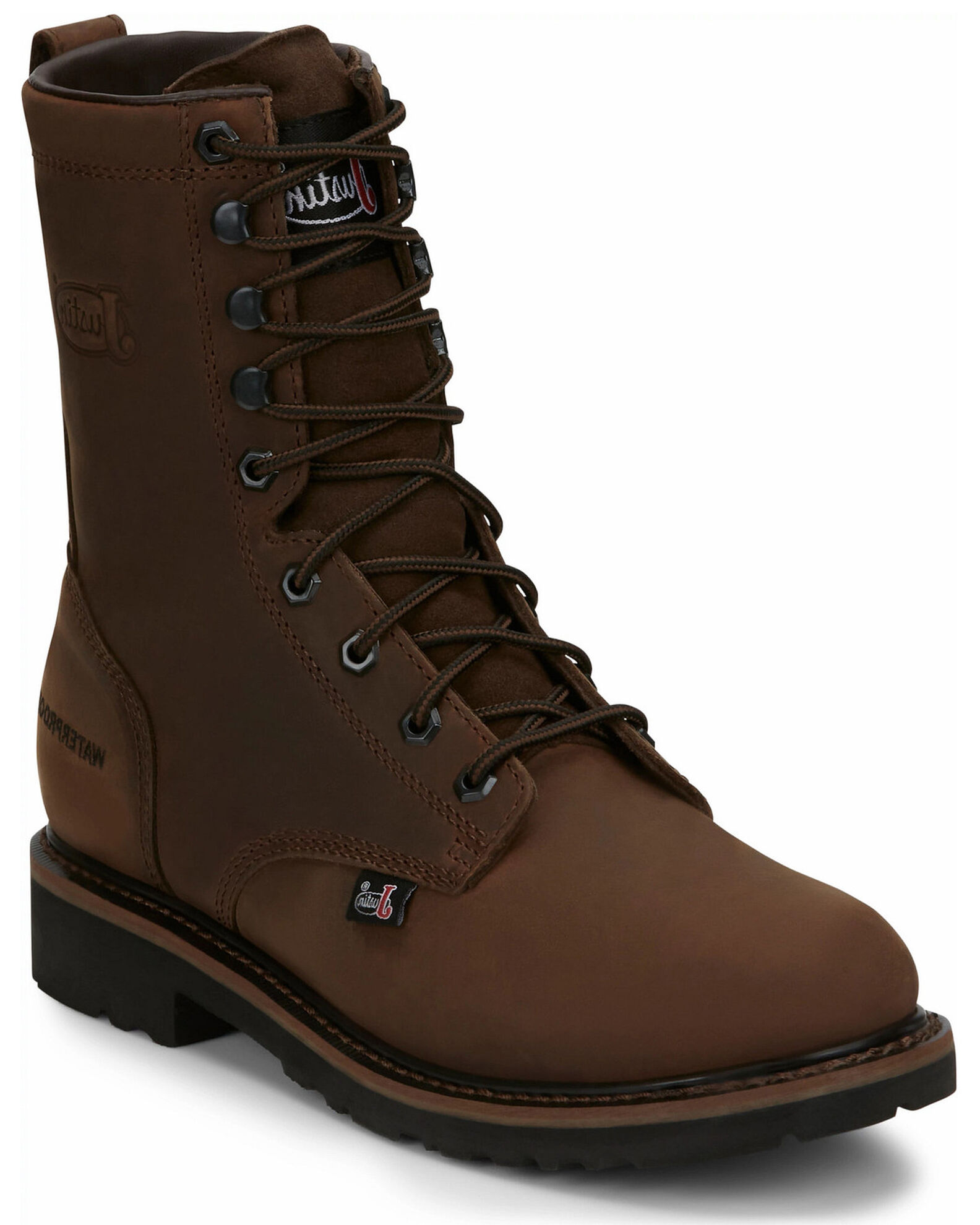 Justin Men s Drywall 8 Waterproof Lace Up Work Boots