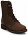 Justin Men's Drywall Work Boots - Soft Toe, Brown, hi-res