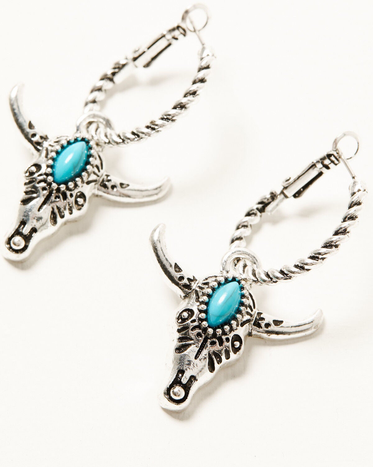 Image #2 - Shyanne Women's Steer Head and Arrow Earring Set - 3 Piece, Silver, hi-res