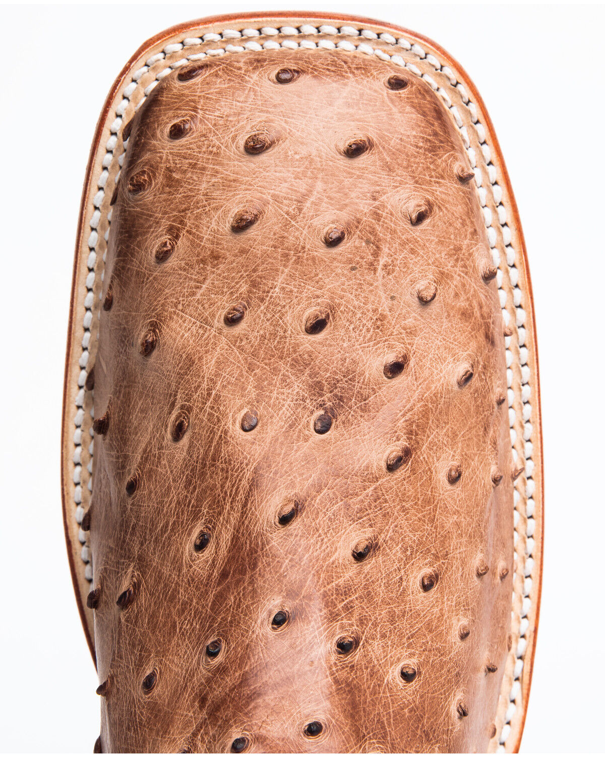 Image #12 - Tony Lama Men's San Saba Vintage Full Quill Ostrich Western Boots - Broad Square Toe, Chocolate, hi-res