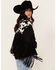 Image #2 - Saints & Hearts Women's Cow Print Fringe Jacket , Black, hi-res