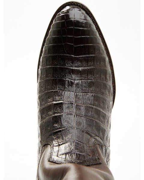 Image #6 - Cody James Black 1978® Men's Chapman Exotic Caiman Belly Western Boots - Medium Toe , Chocolate, hi-res