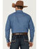 Blue Ranchwear Men's Long Sleeve Pearl Snap Heavy Western Denim Shirt, Light Blue, hi-res