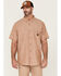 Image #1 - Hawx Men's Solid Short Sleeve Button-Down Work Shirt, Rust Copper, hi-res