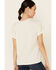 Cut & Paste Women's Bless This Mess Floral Graphic Short Sleeve Tee  , Ivory, hi-res