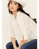 Image #1 - Johnny Was Women's V Neck Tunic, White, hi-res