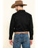 Gibson Men's Basic Solid Long Sleeve Pearl Snap Western Shirt, Black, hi-res