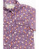 Image #2 - Shyanne Toddler Girls' Printed Short Sleeve Snap Western Stretch Shirt, Purple, hi-res