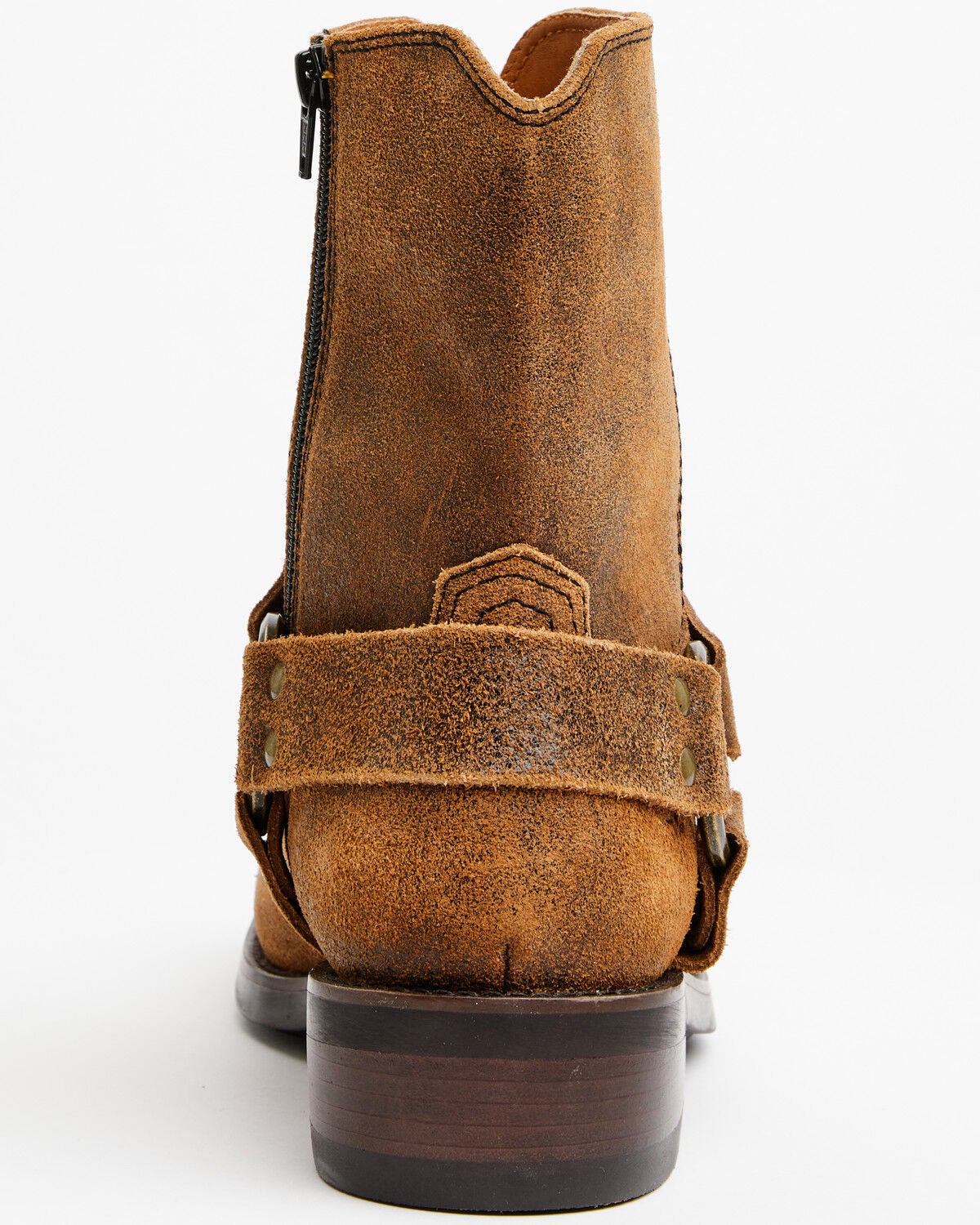 Image #5 - Frye Women's Jeremy Harness Inside Zip Ankle Boots - Square Toe, Chocolate, hi-res