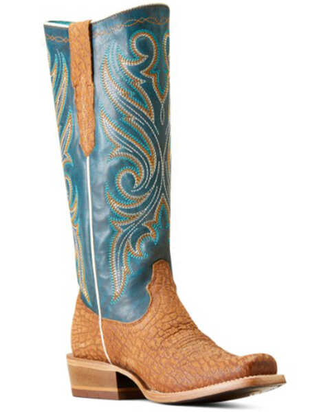 Ariat Women's Futurity Starlight Western Boots - Square Toe, Beige, hi-res