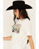 Image #2 - Shyanne Women's Howdy Photo Short Sleeve Graphic Tee, Cream, hi-res