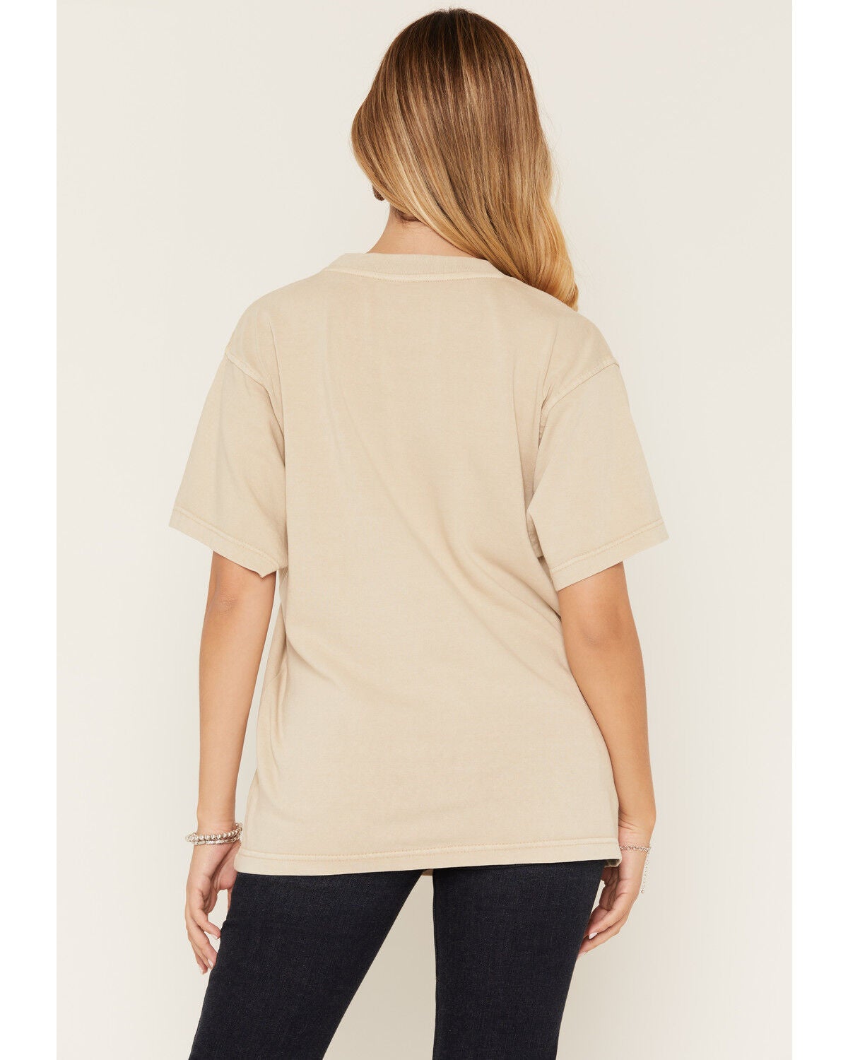 Image #4 - Ariat Women's Way Out West Short Sleeve Graphic Tee, Tan, hi-res