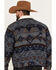 Image #4 - Wrangler Men's Southwestern Print Sherpa Button Down Jacquard Jacket, Blue, hi-res