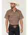 Image #1 - Gibson Trading Co Men's Sundown Drapes Medallion Print Short Sleeve Button-Down Western Shirt - Tall, Rust Copper, hi-res