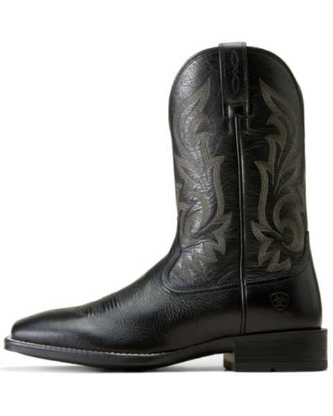 Image #2 - Ariat Men's Ultra Performance Western Boots - Broad Square Toe, Black, hi-res