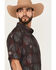 Image #2 - Cinch Men's Printed Short Sleeve Button-Down Performance Stretch Western Shirt, Black, hi-res